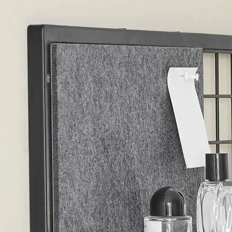 SoBuy Wall Coat Rack With Felt Board And Metal Grid,FHK20-N 4 SoBuy Wall Coat Rack With Felt Board And Metal Grid,FHK20-N - Image 4