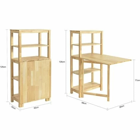 SoBuy Folding Dining Table Dining Room Table Kitchen Table,FWT70-N 3 SoBuy Folding Dining Table Dining Room Table Kitchen Table,FWT70-N - Image 3