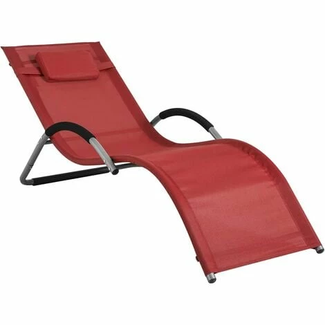 SoBuy Outdoor Garden Beach Sun Lounger Relaxing Chair Recliner Sunlounger,OGS38-R 1 SoBuy Outdoor Garden Beach Sun Lounger Relaxing Chair Recliner Sunlounger,OGS38-R