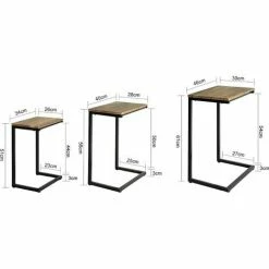 SoBuy Nesting Tables Set Of 3 Coffee Tables Side Tables End Tables,FBT102-F -SOBUY Shop 60743918 3