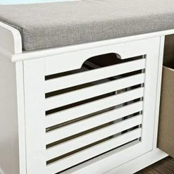 SoBuy Shoe Storage Bench With 2 Drawers & Cushion,FSR23-K-W 9 SoBuy Shoe Storage Bench With 2 Drawers & Cushion,FSR23-K-W -SOBUY Shop 6102146 5
