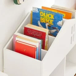 SoBuy House Shape Design Children Kids Bookcase Book Shelf,KMB49-W -SOBUY Shop 65442328 4