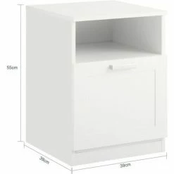 SoBuy End Table Sofa Table Bedside Table Nightstand,FBT112-W -SOBUY Shop 65442330 4