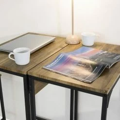 SoBuy Bar Set-2 Bar Tables And 2 Stools,OGT42-F -SOBUY Shop 65442337 4