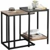 SoBuy Nesting Tables Set Of 2 Coffee Tables,FBT99-F