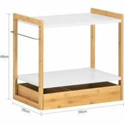 SoBuy Kitchen Shelf Organizer Microwave Shelf,KCR07-WN -SOBUY Shop 65442343 3