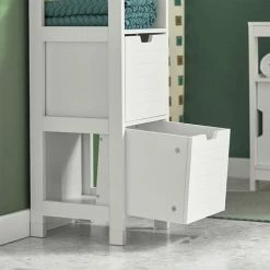 SoBuy Bathroom Storage Cabinet Unit With 1 Shelf And 2 Drawers FRG127-W -SOBUY Shop 6614206 4