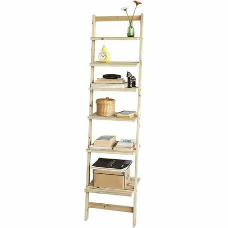 SoBuy 6 Tiers Wall Shelf Ladder Shelf Bookcase , FRG161-N 1 SoBuy 6 Tiers Wall Shelf Ladder Shelf Bookcase , FRG161-N