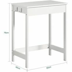 SoBuy Wood White Home Office Kids Table Computer Desk With Drawer,FWT43-W 8 SoBuy Wood White Home Office Kids Table Computer Desk With Drawer,FWT43-W -SOBUY Shop 6614245 4