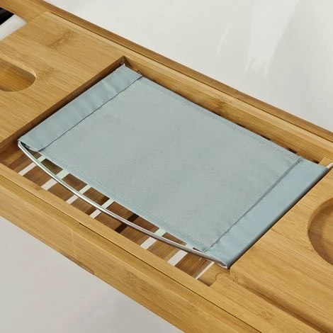 SoBuy Extendable Bathtub Bridge Tray Rack With IPad Phone Wine Holder,, FRG207-N 4 SoBuy Extendable Bathtub Bridge Tray Rack With IPad Phone Wine Holder,, FRG207-N - Image 4