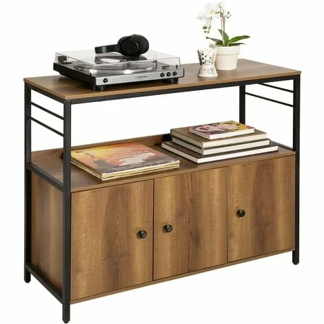 SoBuy Sideboard Microwave Cabinet Kitchen Dining Room Living Room Sideboard Storage Cabinet Cupboard With 3 Doors,FSB63-PF 1 SoBuy Sideboard Microwave Cabinet Kitchen Dining Room Living Room Sideboard Storage Cabinet Cupboard With 3 Doors,FSB63-PF