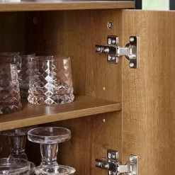 SoBuy Sideboard Microwave Cabinet Kitchen Dining Room Living Room Sideboard Storage Cabinet Cupboard With 3 Doors,FSB63-PF 9 SoBuy Sideboard Microwave Cabinet Kitchen Dining Room Living Room Sideboard Storage Cabinet Cupboard With 3 Doors,FSB63-PF -SOBUY Shop 67396873 5