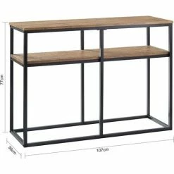 SoBuy Console Table Hall Table Living Room Table Sofa Table Side Table End Table With 2 Shelves,FSB42-Q -SOBUY Shop 67396882 4
