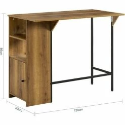 SoBuy Bar Table With Extendable Table Top,FWT98-PF -SOBUY Shop 67447652 4