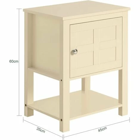 SoBuy Bedside Table Night Stand With 1 Door And 1 Shelf,FBT113-MI 5 SoBuy Bedside Table Night Stand With 1 Door And 1 Shelf,FBT113-MI - Image 5