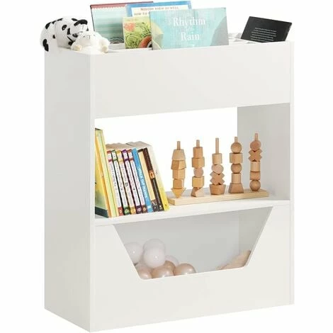 SoBuy 3 Tiers Book Shelf Toy Shelf Storage,KMB51-W 1 SoBuy 3 Tiers Book Shelf Toy Shelf Storage,KMB51-W