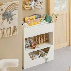 SoBuy 3 Tiers Book Shelf Toy Shelf Storage,KMB51-W 7 SoBuy 3 Tiers Book Shelf Toy Shelf Storage,KMB51-W -SOBUY Shop 68335794 3