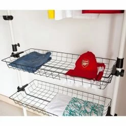 SoBuy Telescopic Wardrobe Organiser Adjustable Size Of Clothes Rack, FRG38 -SOBUY Shop 6968518 5