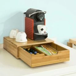 SoBuy Bamboo Coffee Pods & Capsules Teabags Drawer Organizer Holder,FRG70-N 7 SoBuy Bamboo Coffee Pods & Capsules Teabags Drawer Organizer Holder,FRG70-N -SOBUY Shop 6968525 3