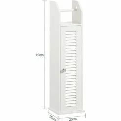 SoBuy Free Standing Bathroom Toilet Paper Roll Holder,BZR49-W -SOBUY Shop 70103345 4