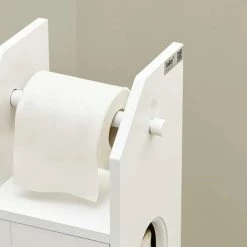 SoBuy Free Standing Bathroom Toilet Paper Roll Holder,BZR49-W -SOBUY Shop 70103345 5
