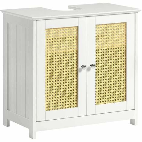 SoBuy Bathroom Under Sink Cabinet With Double Doors,BZR72-W 1 SoBuy Bathroom Under Sink Cabinet With Double Doors,BZR72-W