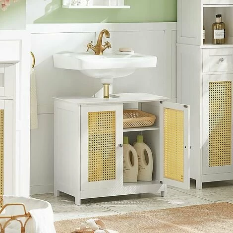 SoBuy Bathroom Under Sink Cabinet With Double Doors,BZR72-W 3 SoBuy Bathroom Under Sink Cabinet With Double Doors,BZR72-W - Image 3