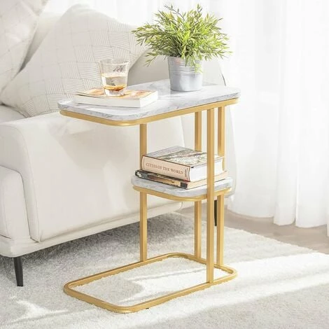 SoBuy Side Table With 2 Shelves,FBT110-G 2 SoBuy Side Table With 2 Shelves,FBT110-G - Image 2