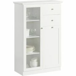 SoBuy Sideboard With 2 Doors And 2 Drawers,FSB32-W