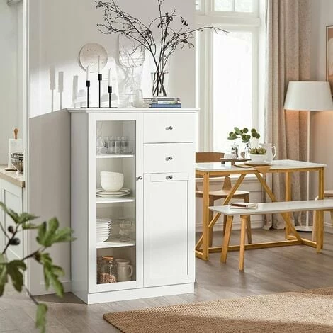 SoBuy Sideboard With 2 Doors And 2 Drawers,FSB32-W 2 SoBuy Sideboard With 2 Doors And 2 Drawers,FSB32-W - Image 2