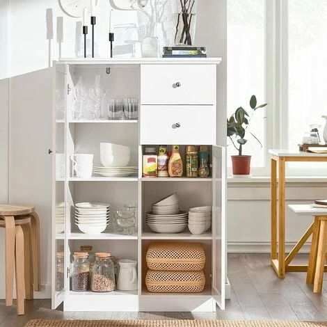 SoBuy Sideboard With 2 Doors And 2 Drawers,FSB32-W 3 SoBuy Sideboard With 2 Doors And 2 Drawers,FSB32-W - Image 3