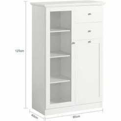 SoBuy Sideboard With 2 Doors And 2 Drawers,FSB32-W 8 SoBuy Sideboard With 2 Doors And 2 Drawers,FSB32-W -SOBUY Shop 71092831 4