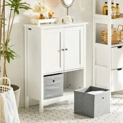 SoBuy Storage Cabinet Cupboard With 2 Fabric Drawers,BZR64-W 8 SoBuy Storage Cabinet Cupboard With 2 Fabric Drawers,BZR64-W -SOBUY Shop 71092832 4