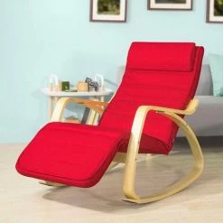 SoBuy Armchair Rocking Nursing Chair Recliner Adjustable Footrest & Removable Cushion Monther's Choice,FST16-R -SOBUY Shop 7900973 5