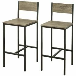 SoBuy Set Of 2 High Back Kitchen Restaurant Breakfast Dining Chairs,FST53x2