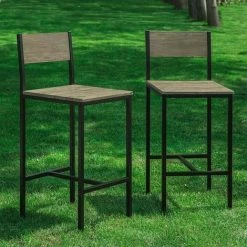 SoBuy Set Of 2 High Back Kitchen Restaurant Breakfast Dining Chairs,FST53x2 -SOBUY Shop 7900975 3