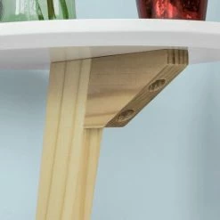 SoBuy 2 Tiers Round Wooden Side Table, Tea Coffee Table, End Table,FBT53-WN -SOBUY Shop 7900998 4