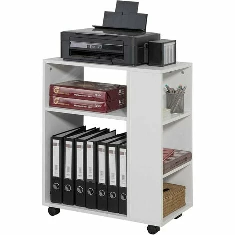 SoBuy Office Storage 3 Tiers Storage Bookcase Side Table,FBT68-W 1 SoBuy Office Storage 3 Tiers Storage Bookcase Side Table,FBT68-W