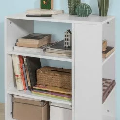 SoBuy Office Storage 3 Tiers Storage Bookcase Side Table,FBT68-W 8 SoBuy Office Storage 3 Tiers Storage Bookcase Side Table,FBT68-W -SOBUY Shop 8348631 4