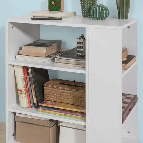 SoBuy Office Storage 3 Tiers Storage Bookcase Side Table,FBT68-W 4 SoBuy Office Storage 3 Tiers Storage Bookcase Side Table,FBT68-W - Image 4