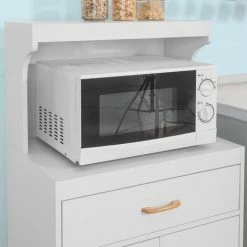 SoBuy Wheeled Kitchen Storage Cupboard Sideboard,FSB12-W 9 SoBuy Wheeled Kitchen Storage Cupboard Sideboard,FSB12-W -SOBUY Shop 8348642 5