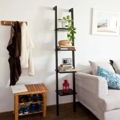 SoBuy 4 Tiers Storage Display Shelving Black, FRG15-SCH -SOBUY Shop 8348645 3