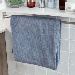 SoBuy White Wood Wall Mounted Storage Rack Bathroom Towel Rail FRG117-W -SOBUY Shop 8489628 4