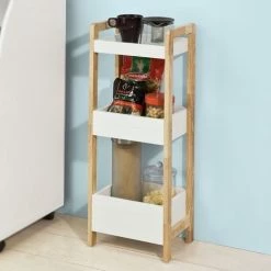 SoBuy 3 Tiers Bathroom Shelf Storage Display Shelf Rack Organizer Shelving Unit FRG226-WN 8 SoBuy 3 Tiers Bathroom Shelf Storage Display Shelf Rack Organizer Shelving Unit FRG226-WN -SOBUY Shop 9298286 4