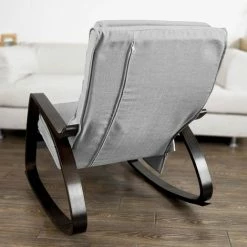SoBuy Relax Rocking Chair Lounge Chair With Adjustable Footrest And Removable Side Bag FST20-HG 8 SoBuy Relax Rocking Chair Lounge Chair With Adjustable Footrest And Removable Side Bag FST20-HG -SOBUY Shop 9298288 4